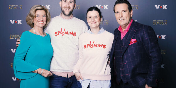 Dagmar Wöhrl, Constantin Feistkorn, Diana Hildenbrand und Ralf Dümmel am Set von